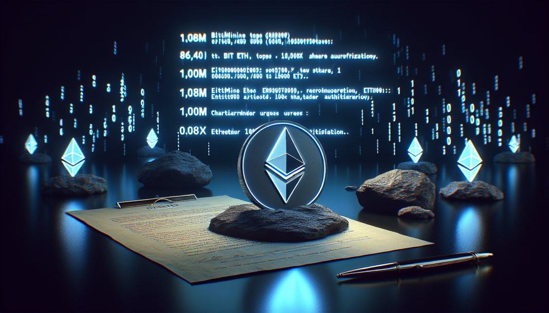BitMine stakes 86,400 ETH tops 1.08M staked ETH; chairman urges 1,000x share authorization