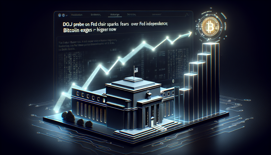 DOJ probe of Fed Chair Powell sparks fears over Fed independence; Bitcoin edges higher now