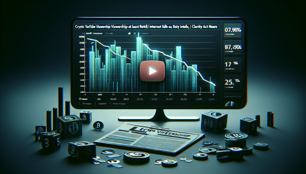 Crypto YouTube Viewership at Lowest Since 2021 as Retail Interest Falls, Clarity Act Nears