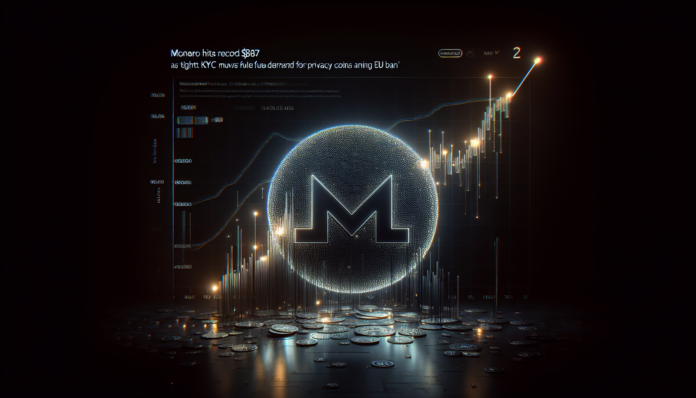 Monero hits record $687 as tighter KYC/AML rules fuel demand for privacy coins amid EU ban