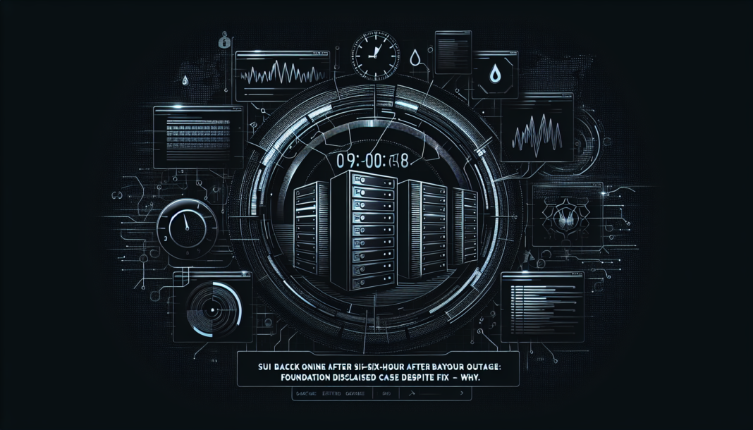 Sui back online after six-hour outage; Foundation hasn't disclosed cause despite fix - why