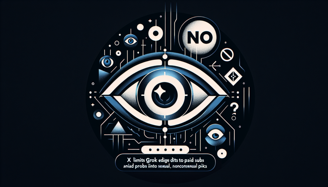 X limits Grok image edits to paid subs amid probes into AI-made sexual, nonconsensual pics