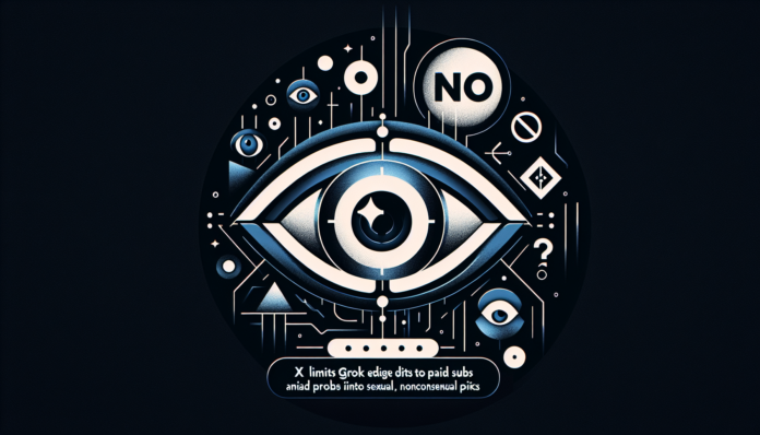 X limits Grok image edits to paid subs amid probes into AI-made sexual, nonconsensual pics