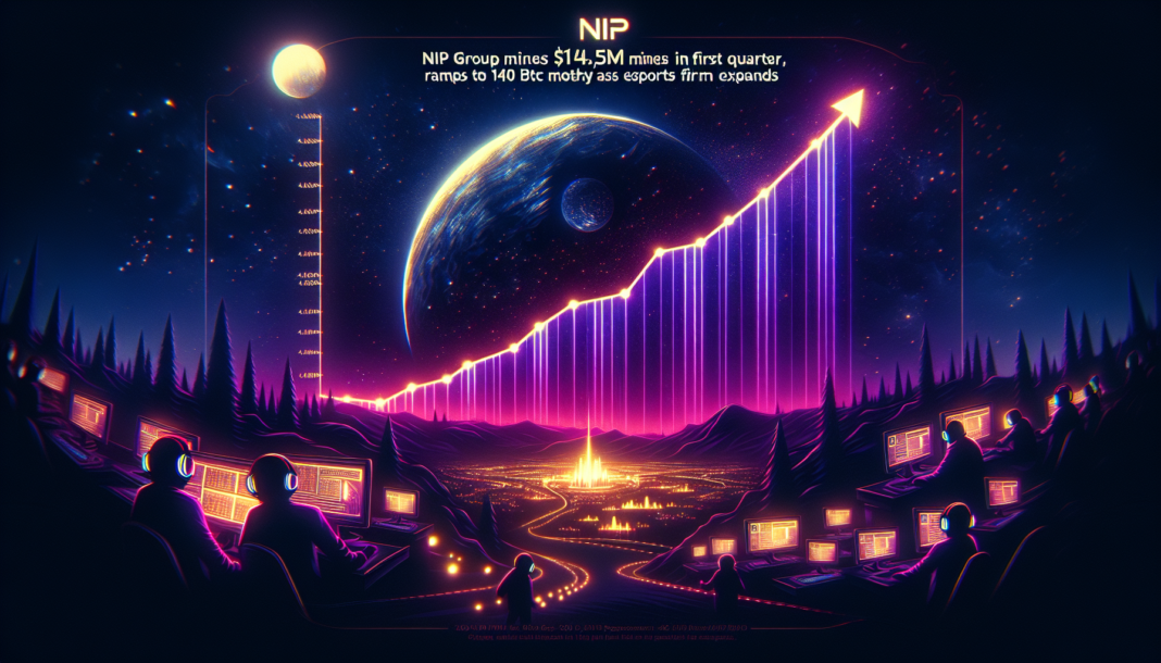 NIP Group mines $14.5M in first quarter, ramps to 140 BTC monthly as esports firm expands.