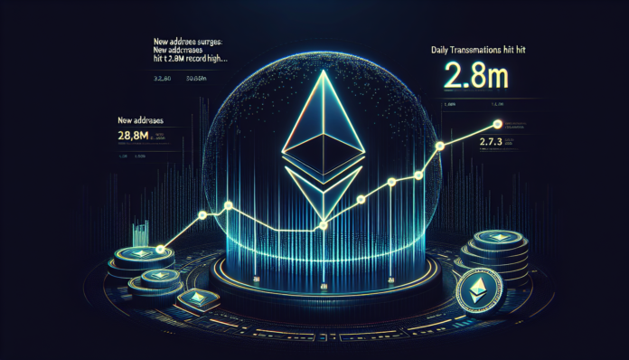 Ethereum activity surges: new addresses double, daily transactions hit 2.8M record high...