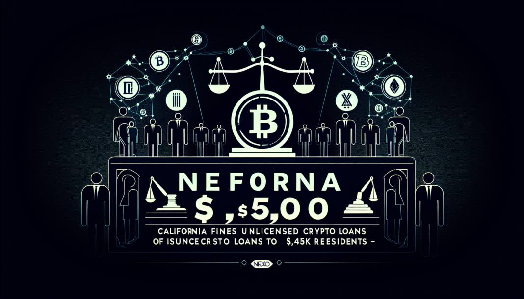 California fines Nexo $500K for issuing unlicensed crypto loans to 5,456 residents — DFPI.