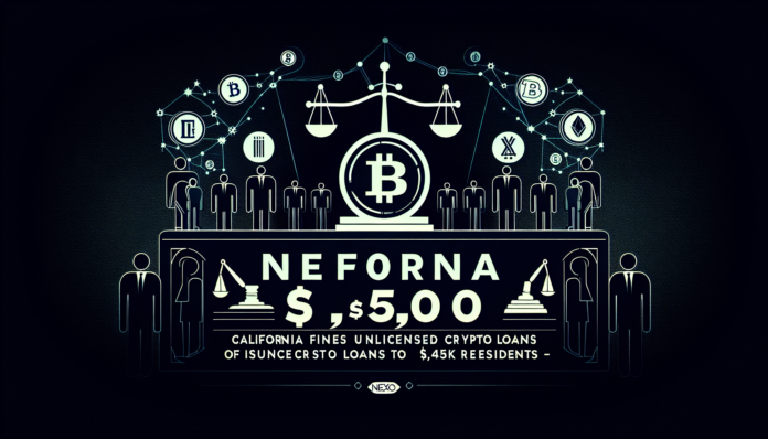 California fines Nexo $500K for issuing unlicensed crypto loans to 5,456 residents — DFPI.