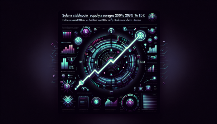 Solana Stablecoin Supply Surges 200% YoY to $15B as Holders Top 200M; Banks Sound Alarm -GENIUS