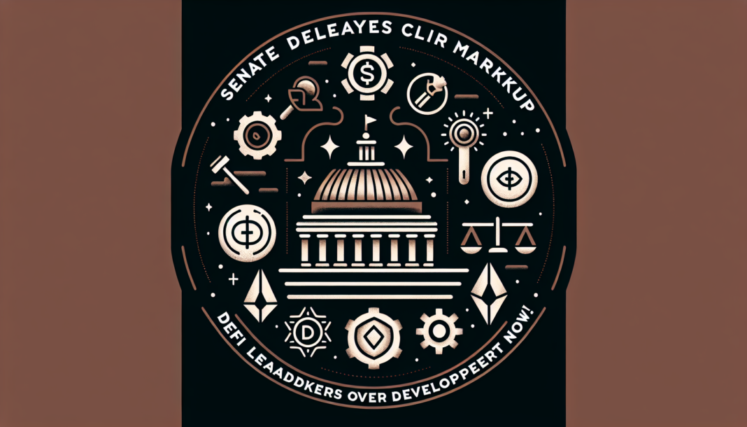 Senate delays CLARITY markup; DeFi leaders press lawmakers over developer protections now!