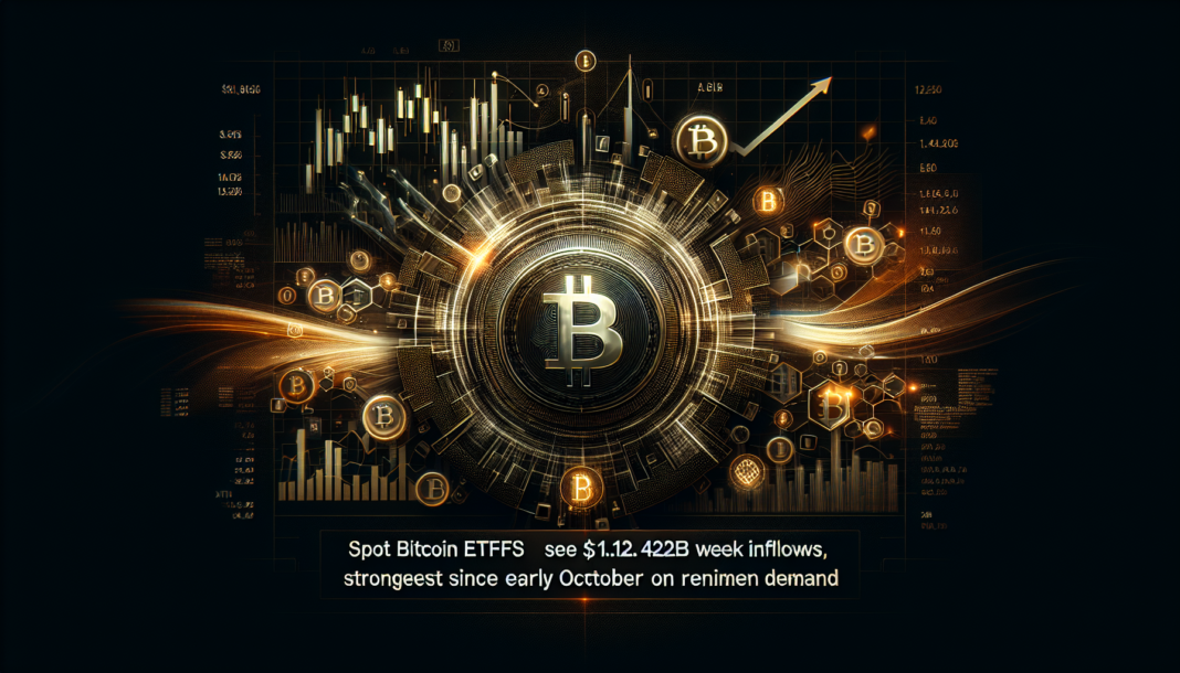 Spot Bitcoin ETFs See $1.42B Week Inflows, Strongest Since Early October on Renewed Demand
