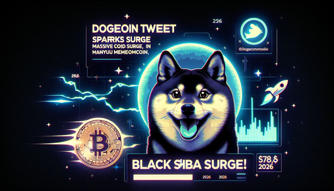 Dogecoin Tweet Sparks Massive Surge in MANYU Memecoin, Propelling Black Shiba Surges! 2026