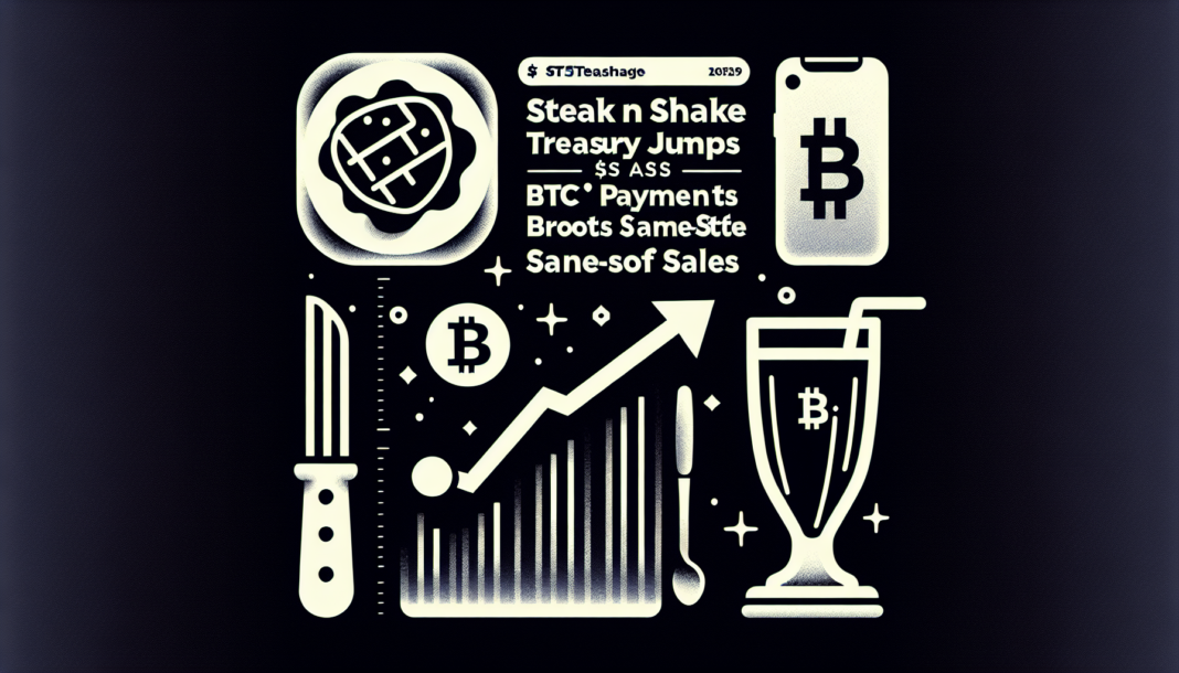Steak n Shake's Bitcoin treasury jumps $10M as BTC payments boost same-store sales in 2025