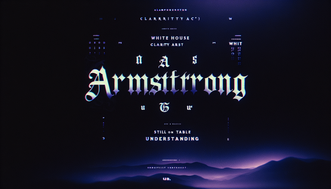 Armstrong: White House 'constructive,' not furious; CLARITY Act support still on table -US