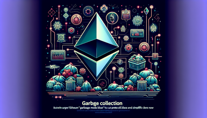 Buterin urges Ethereum 'garbage collection' to cut protocol bloat and simplify clients now