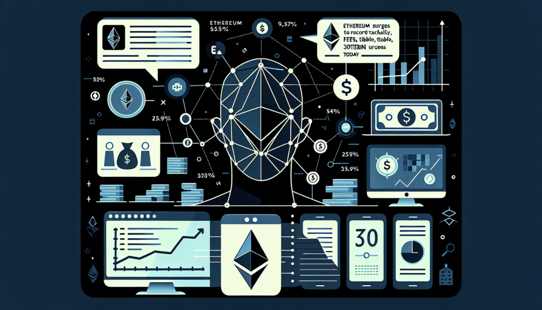 Ethereum surges to record daily transactions; fees tumble, 30% staked, Buterin urges today