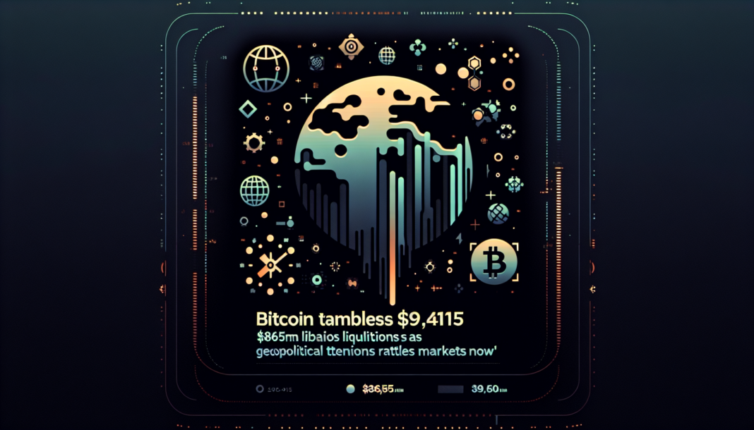 Bitcoin tumbles to $92,415, $865M liquidations as geopolitical tensions rattle markets now