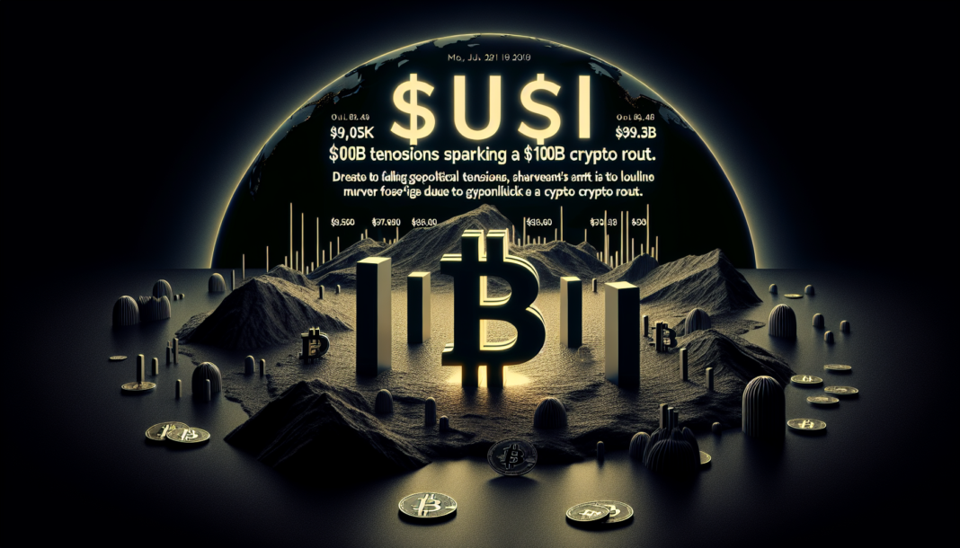 BTC falls under $92K as geopolitical tensions spark $100B crypto rout; SUI worst hit today