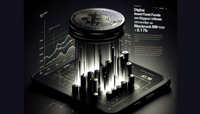Digital asset funds see biggest inflows since October as BlackRock's IBIT tops $1B +$2.17B