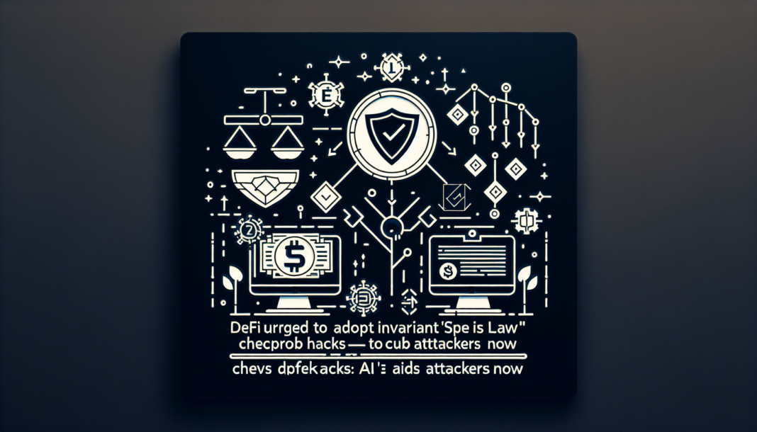 DeFi urged to adopt invariant 'spec is law' checks to curb hacks as AI aids attackers now.