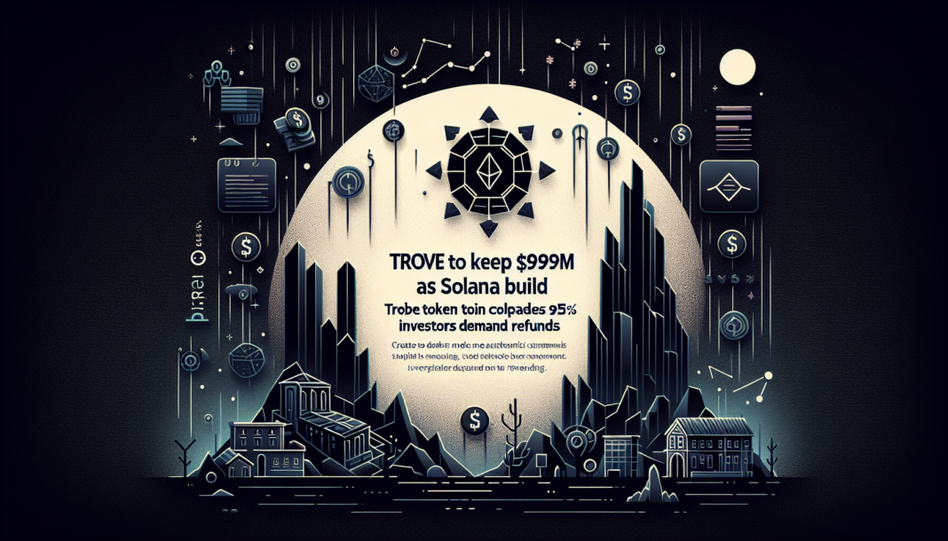 Trove to keep $9.4M for Solana build;TROVE token collapses 95% as investors demand refunds