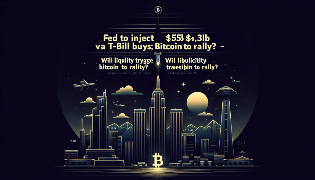 Fed to inject $55B via T-bill buys; $8.3B today — will liquidity trigger Bitcoin to rally?