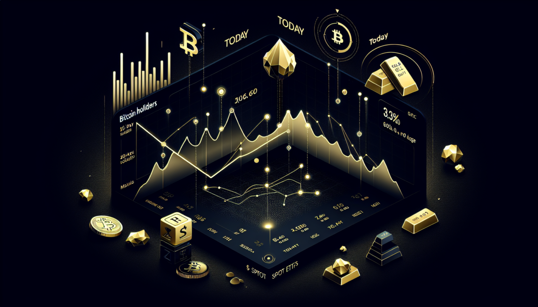 Bitcoin holders post 30-day net losses as gold hits record highs and spot ETFs bleed today