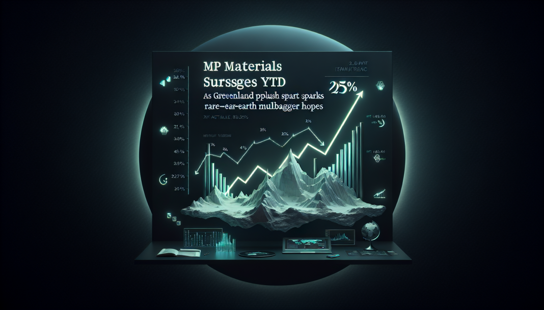 MP Materials surges 25% YTD as Trump's Greenland push sparks rare-earth multibagger hopes.