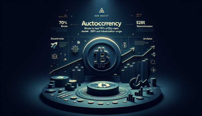 ARK Invest: Bitcoin to Lead 70% of $28T Crypto Market by 2030; DeFi and Tokenization Surge