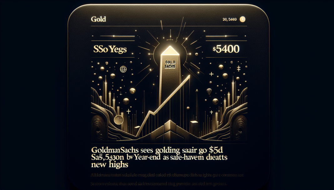 Goldman Sachs Sees Gold Soaring to $5,400 by Year-End as Safe-Haven Demand Hits New Highs!