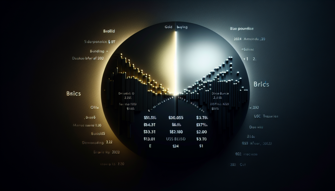 BRICS Tops Gold Buying, Holdings Reach $4T as US Treasuries Fall to $3.9T after 2022 surge