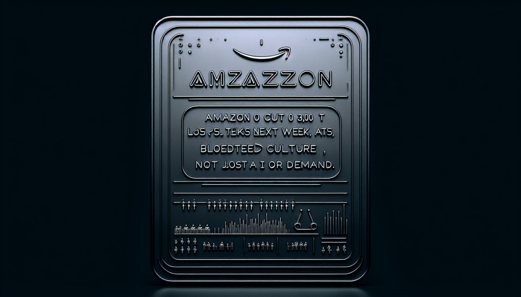 Amazon to cut about 30,000 jobs next week; Jassy cites bloated culture, not AI or demand..