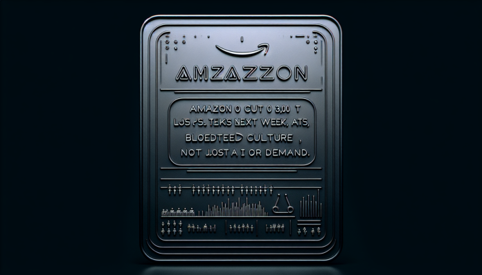 Amazon to cut about 30,000 jobs next week; Jassy cites bloated culture, not AI or demand..