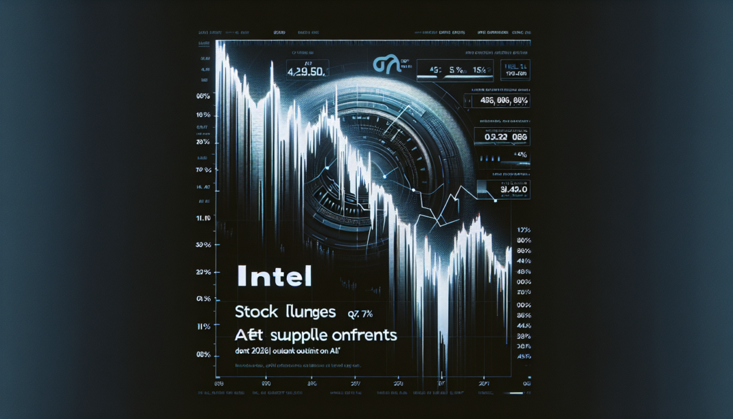Intel stock plunges 17% after weak Q1 guidance, supply constraints dent 2026 outlook on AI