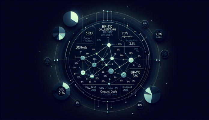 583 nodes (2.38%) signal BIP-110 support to cap OP_RETURN and output data limits amid rift