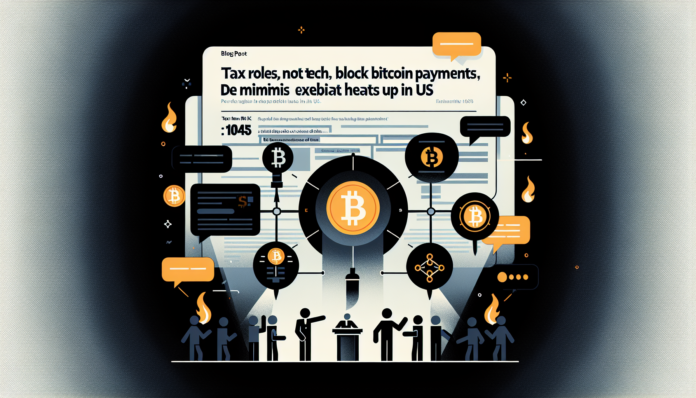 Tax rules, not tech, block Bitcoin payments: de minimis exemption debate heats up in US...