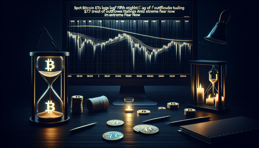 Spot Bitcoin ETFs log fifth straight day of outflows totaling $1.72B amid extreme fear now