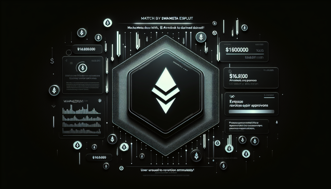 Matcha Meta DEX hit by SwapNet exploit, ~$16.8M drained; users urged to revoke approvals!!