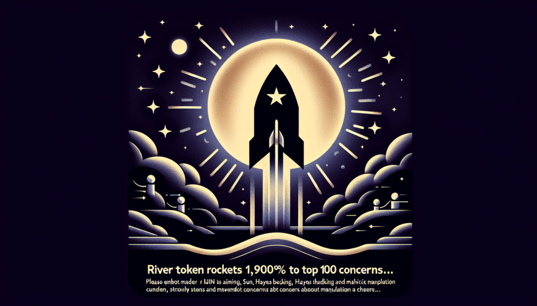 River token rockets 1,900% to top 100 amid Sun, Hayes backing and manipulation concerns...
