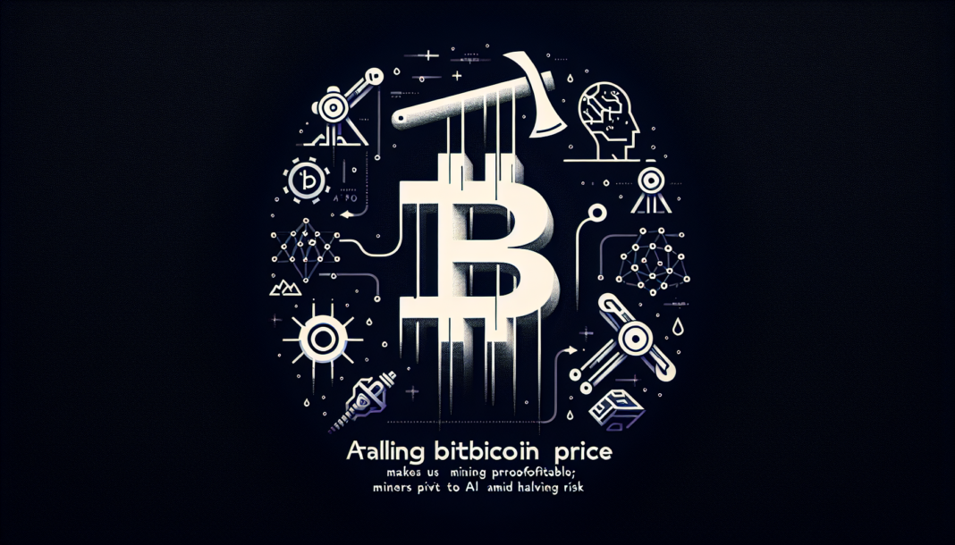 Falling Bitcoin price makes US mining unprofitable; miners pivot to AI amid halving risk!!