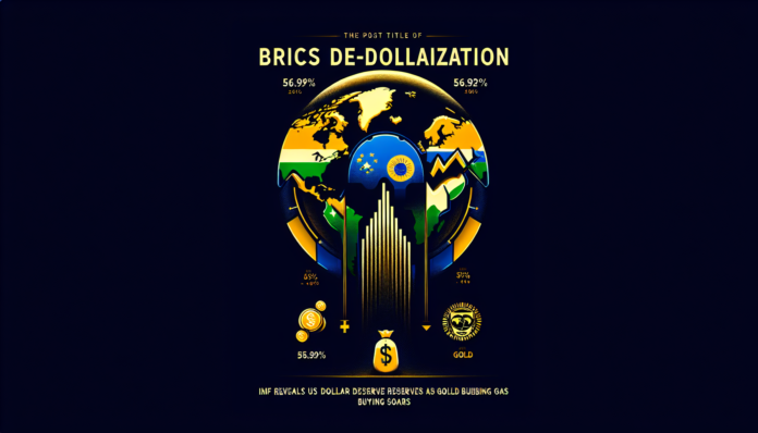BRICS de-dollarization: IMF reveals US dollar reserves drop to 56.92% as gold buying soars
