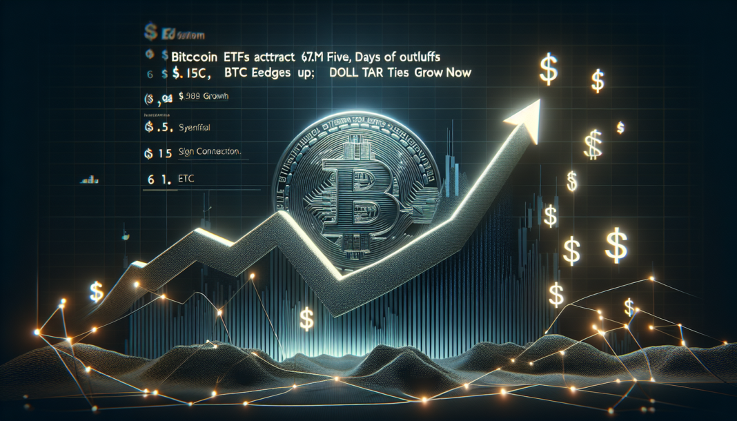 Bitcoin ETFs attract $6.8M after five days of outflows; BTC edges up, dollar ties grow now