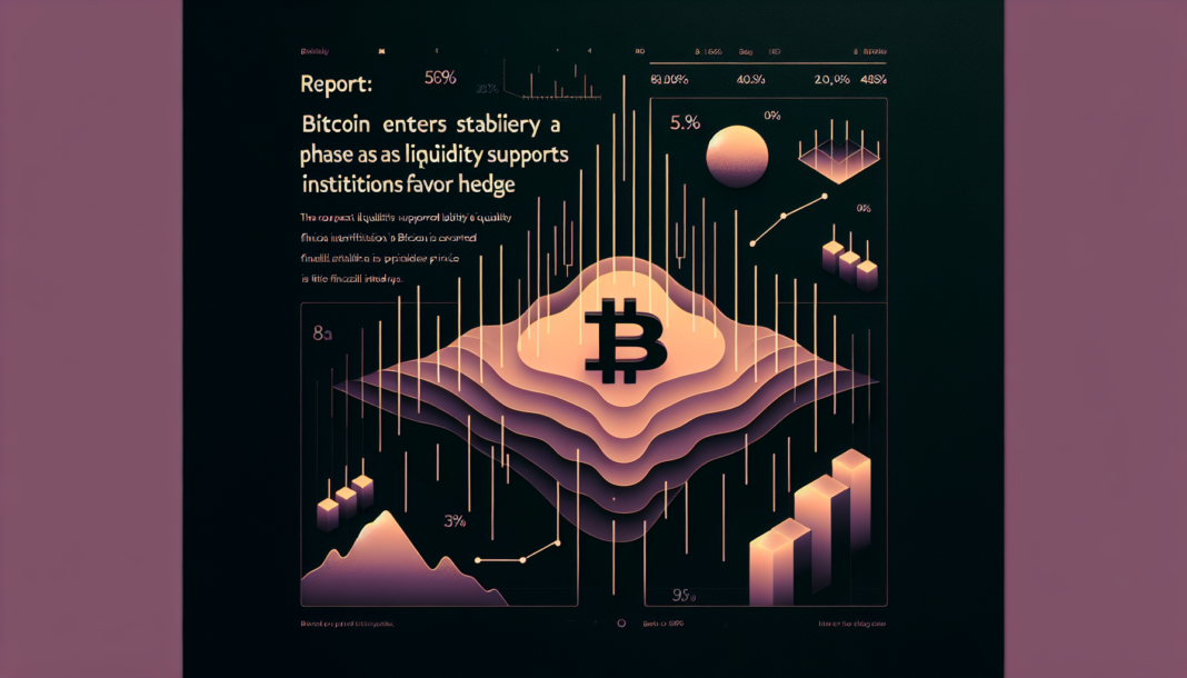 Report: Bitcoin enters steadier phase as liquidity supports price institutions favor hedge