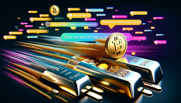 Santiment: Silver and Gold Outpace Crypto in Social Media Buzz as Retail FOMO Nears Peak!!