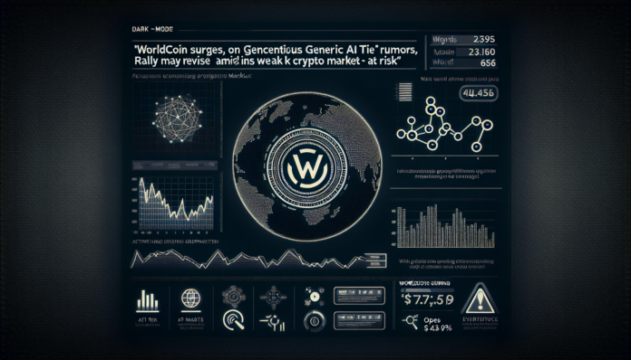 Worldcoin surges on OpenAI tie rumors; rally may reverse amid weak crypto market - at risk