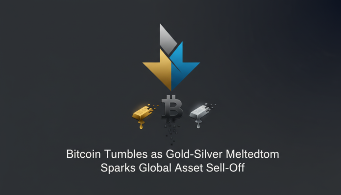 Bitcoin Tumbles as Gold-Silver Meltdown Sparks Global Asset Sell-Off