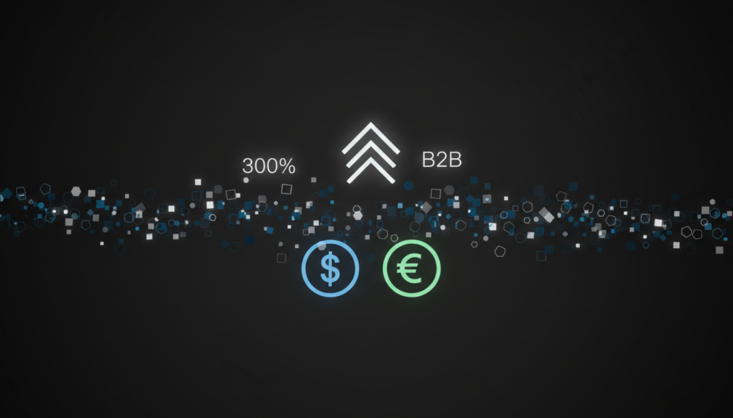 Corporate Stablecoin Payments Boom, Led by USD, EUR Use and 300% Growth in B2B Sector.