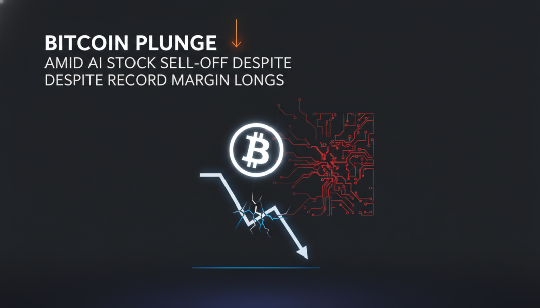 Bitcoin Plunge Amid AI Stock Sell-Off Despite Record Margin Longs