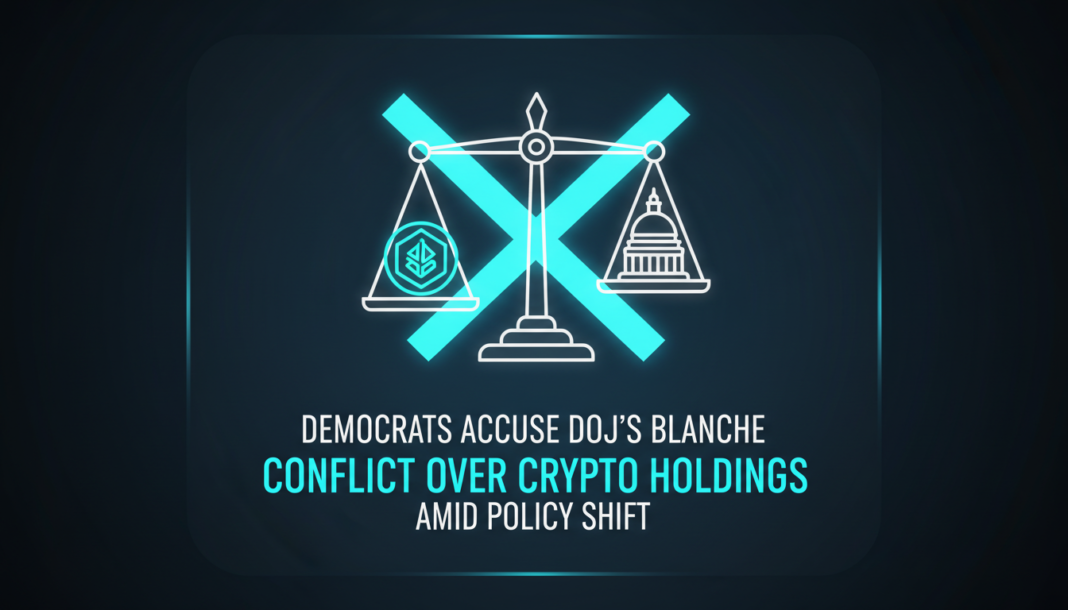 Democrats Accuse DOJ's Blanche of Conflict Over Crypto Holdings Amid Policy Shift