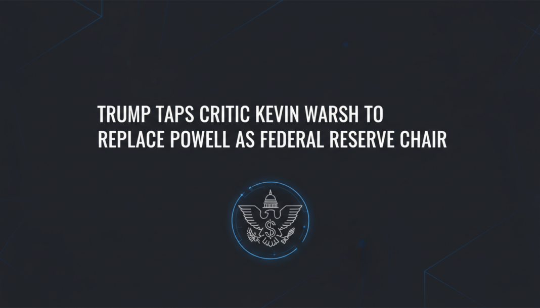 Trump Taps Critic Kevin Warsh to Replace Powell as Federal Reserve Chair