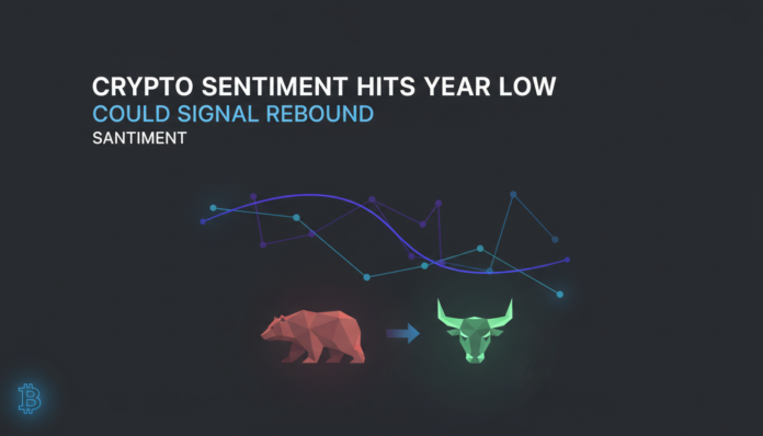Crypto Sentiment Hits Year Low, Could Signal Rebound: Santiment
